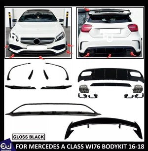 RMERCEDESACLASSW176A45LOOKBODYKITBODYKITAEROREARDIFFUSERSPOILER