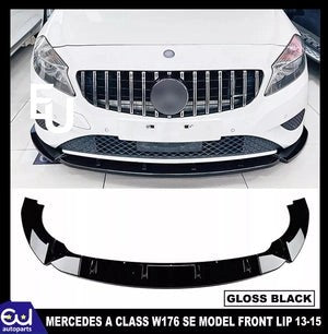 RMERCEDESACLASSW176SEFRONTSPLITTERSPOILERBUMPERLIPVALANCE12-15