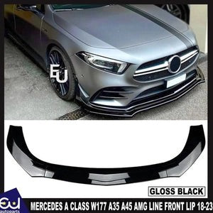 RMERCEDESACLASSW177A35A45AMGLINEFRONTLIPSPLITTERGLOSSBLACK18-23