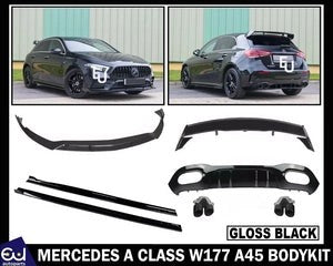 RMERCEDESACLASSW177A45BODYKITFRONTSPLITTERREARDIFFUSERROOFSPOILER
