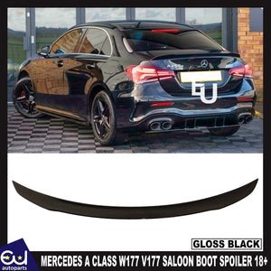 RMERCEDESBENZACLASSV177SALOONA35GLOSSBLACKREARBOOTSPOILERLIP