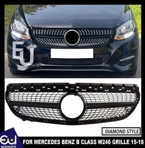 RMERCEDESBENZBCLASSW246BUMPERSPORTGRILLE2015-2018FACELIFTDIAMOND