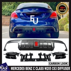 RMERCEDESBENZCCLASSW205C63AMGREARBUMPERDIFFUSERAMGF1LIGTHSTYLE