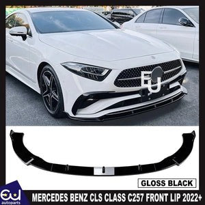 RMERCEDESBENZCLSCLASSC257FACELIFTFRONTSPLITTERLIPSPOILERGLOSS22+