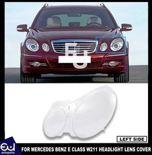 RMERCEDESBENZECLASSW2112002-2009HEADLIGHTGLASSLENSCOVERLEFTNEW