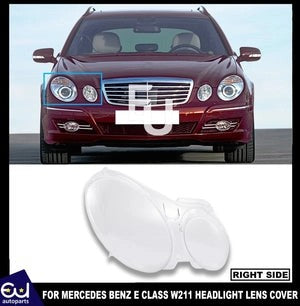 RMERCEDESBENZECLASSW2112002-2009HEADLIGHTGLASSLENSCOVERRIGHTNEW