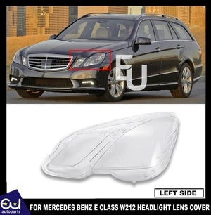 RMERCEDESBENZECLASSW2122009-2013HEADLIGHTLAMPGLASSLENSCOVERLEFTLH