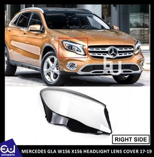RMERCEDESBENZGLAW1562017-2019HEADLIGHTGLASSLENSCOVERRIGHTSIDEUK