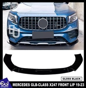 RMERCEDESBENZGLBCLASSX247GLB35AMGLINEFRONTSPLITTERLIPBUMPER19-23