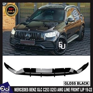 RMERCEDESBENZGLCC253X253AMGLINEFRONTSPLITTERBUMPERLIPGLOSS19-22