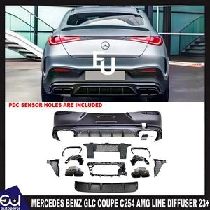 RMERCEDESBENZGLCCOUPEC254AMGLINEGLC63COUPEDIFFUSERWITHTAILPIPE23+