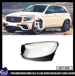 RMERCEDESBENZGLCX253/C2532015-2019HEADLIGHTGLASSLENSCOVERCLEARLEFT