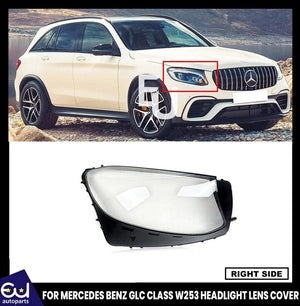 RMERCEDESBENZGLCX253/C2532015-19HEADLIGHTGLASSLENSCOVERRIGHTNEW