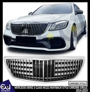 RMERCEDESBENZSCLASSW222MAYBACHSTYLEFRONTGRILLGRILLECHROME2014-2021