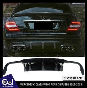 RMERCEDESC-CLASSW204C63AMGSTYLEREARDIFFUSER2012-2015GLOSSBLACK
