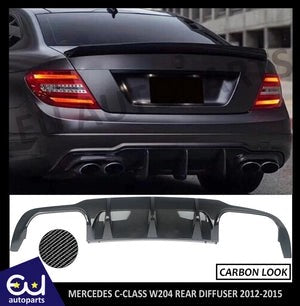 RMERCEDESC-CLASSW204C63AMGSTYLEREARDIFFUSER2012-2015CARBONLOOK