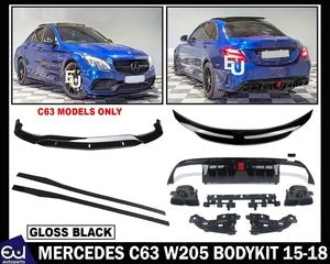 RMERCEDESC63W20515-18BODYKITBODYKITFRONTSPLITTERREARDIFFUSERSKIRT