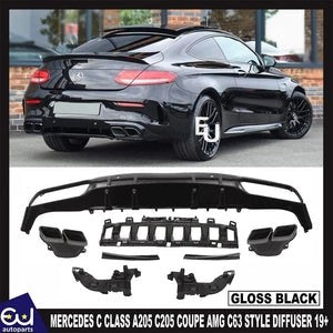 RMERCEDESCCLASSA205C205COUPEAMGC63STYLEREARDIFFUSERFACELIFT2019+