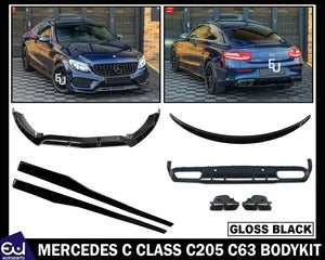 RMERCEDESCCLASSC205C63LOOKBODYKITBODYKITREARDIFFUSERSPLITTERSKIRT