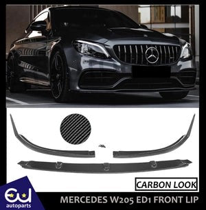 RMERCEDESCCLASSC205W205A205AMGFRONTSPLITTERLIPVALANCEED1CARBON