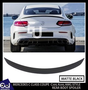 RMERCEDESCCLASSCOUPEC205A205AMGSTYLEREARBOOTSPOILERMATTEBLACK