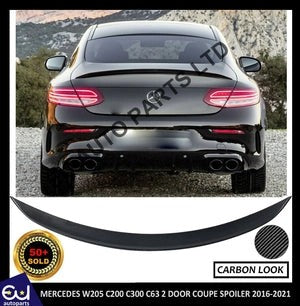 RMERCEDESCCLASSCOUPEC205A205AMGSTYLEREARBOOTSPOILERCARBONLOOKC43