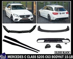 RMERCEDESCCLASSS205C63BODYKITBODYKITFRONTSPLITTERLIPDIFFUSER15-18