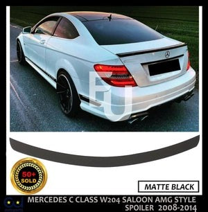 RMERCEDESCCLASSW204SALOONAMGSTYLEREARTRUNKBOOTSPOILER08-14MATTE