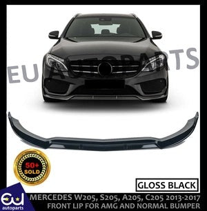 RMERCEDESCCLASSW205A205C205AMGLOOKBBSF1STYLEFRONTSPLITTERLIP