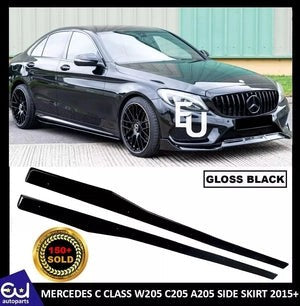 RMERCEDESCCLASSW205C205A205W204C204SIDESKIRTEXTENTIONGLOSS2015+