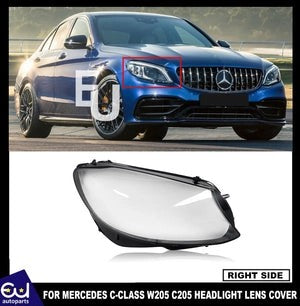 RMERCEDESCCLASSW205C205HEADLIGHTLENSREPLACEMENTCOVERRIGHTSIDE2019+