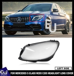 RMERCEDESCCLASSW205C205LCIHEADLIGHTLENSCOVERLEFTPASSENGERSIDE19+