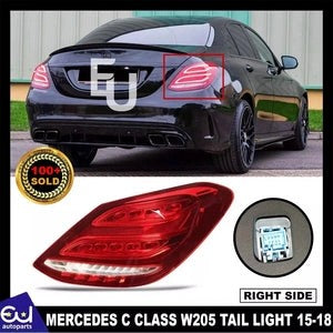 RMERCEDESCCLASSW205DRIVERSIDELEDRIGHTTAILLIGHTLAMPASSEMBLY2015-18