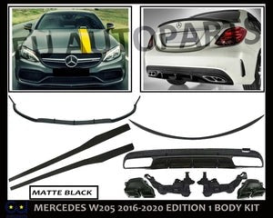 RMERCEDESCCLASSW205EDITION1BODYKITBODYKITREARDIFFUSERSPLITTERLIP