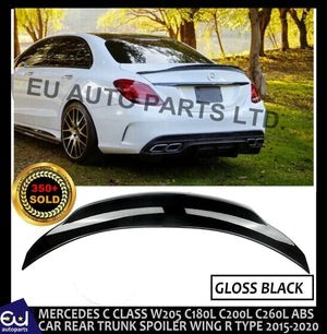 RMERCEDESCCLASSW205RENNTECHPSMSTYLEREARBOOTSPOILERLIP15-20GLOSS