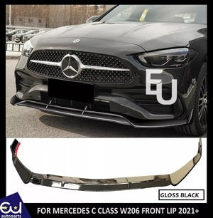 RMERCEDESCCLASSW206BBSSTYLEFRONTLIPSPLITTERSPOILERBODYKITAMG2021+