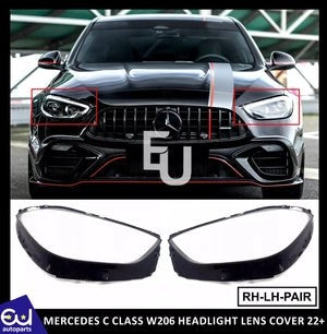 RMERCEDESCCLASSW206PAIRLEFTRIGHTSIDEHEADLIGHTLENSCOVERHEADLAMP21+