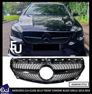 RMERCEDESCLACLASSW117C11713-19FRONTGRILLEGRILLBLACKDIAMONDSTYLE