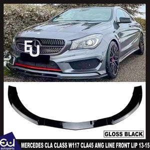 RMERCEDESCLACLASSW117C117CLA45AMGLINEFRONTSPLITTERSPOILERLIP13-15