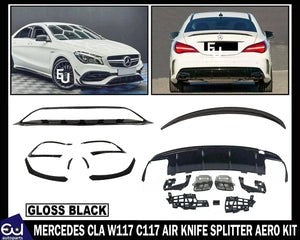 RMERCEDESCLAW117C117AIRKNIFESPLITTERAEROKITREARDIFFUSERBODYKIT