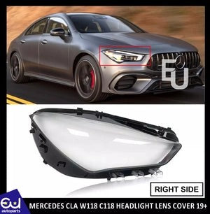 RMERCEDESCLAW118C118RIGHTDRIVERSIDEHEADLIGHTLENSHEADLAMPCOVER2019+