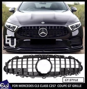 RMERCEDESCLSCLASSC257W257COUPEGTRSTYLEFRONTGRILLEGRILLBLACK18+