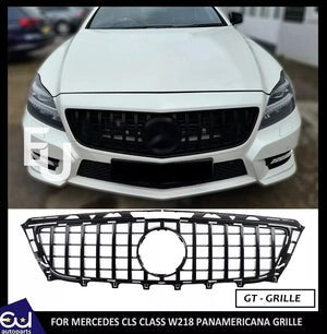RMERCEDESCLSCLASSW218C218PANAMERICANAGTFRONTGRILLEGLOSSBLACK11-14