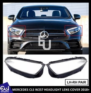 RMERCEDESCLSW2572018+LEFTRIGHTSIDEPAIRHEADLIGHTLENSHEADLAMPCOVER