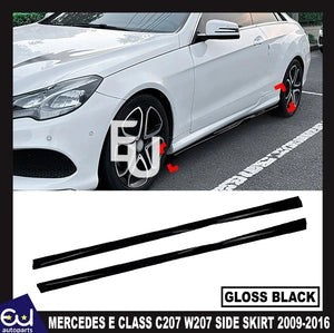 RMERCEDESECLASSCOUPEC207SIDESKIRTAMGEXTENSIONBLADE09-16GLOSSBLACK