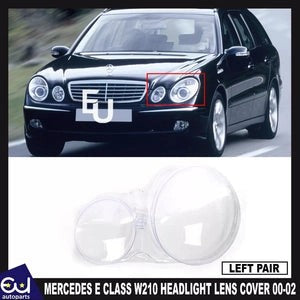 RMERCEDESECLASSW2102000-02LEFTPASSENGERSIDEFRONTHEADLIGHTLENSCOVER