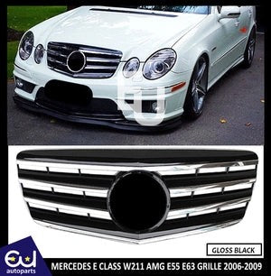 RMERCEDESECLASSW211E634FINSTYLECHROMEGRILLESALOONFACELIFTOE2006+