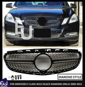 RMERCEDESECLASSW212FRONTSILVERDIAMONDGRILLEGRILL2009-2013