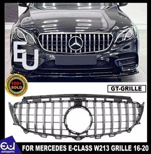 RMERCEDESECLASSW213C238FRONTGRILLEGRILLGTRSTYLESILVERCHROME16-20