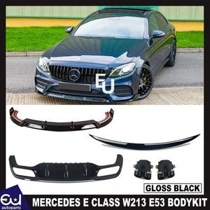 RMERCEDESECLASSW213E53BODYKITBODYKITFRONTSPLITTERLIPDIFFUSERGLOSS
